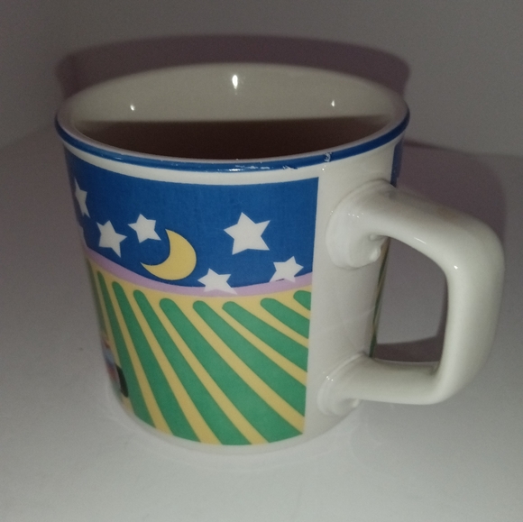 Tienshan Stoneware Country Farmers  Field Starry Night Moon Coffee Mug - Picture 10 of 10